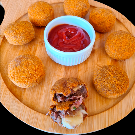 Mini Disco de Carne c/ Mussarela (350g)